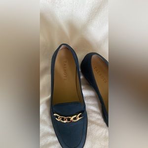 Talbots navy loafers, new, never worn
